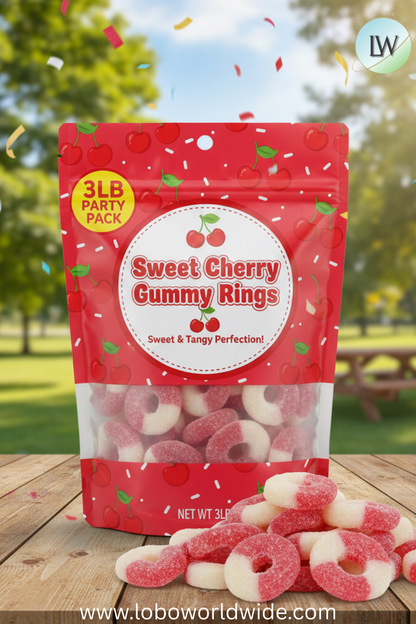 Sweet Cherry Gummy Rings (Various Sizes)