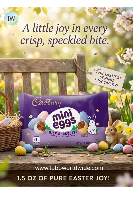 CADBURY MINI EGGS Milk Chocolate, Easter Candy Bag, 1.5 oz - PACK OF 4