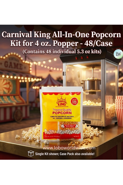 Carnival King All-In-One Popcorn Kit(Various Sizes)