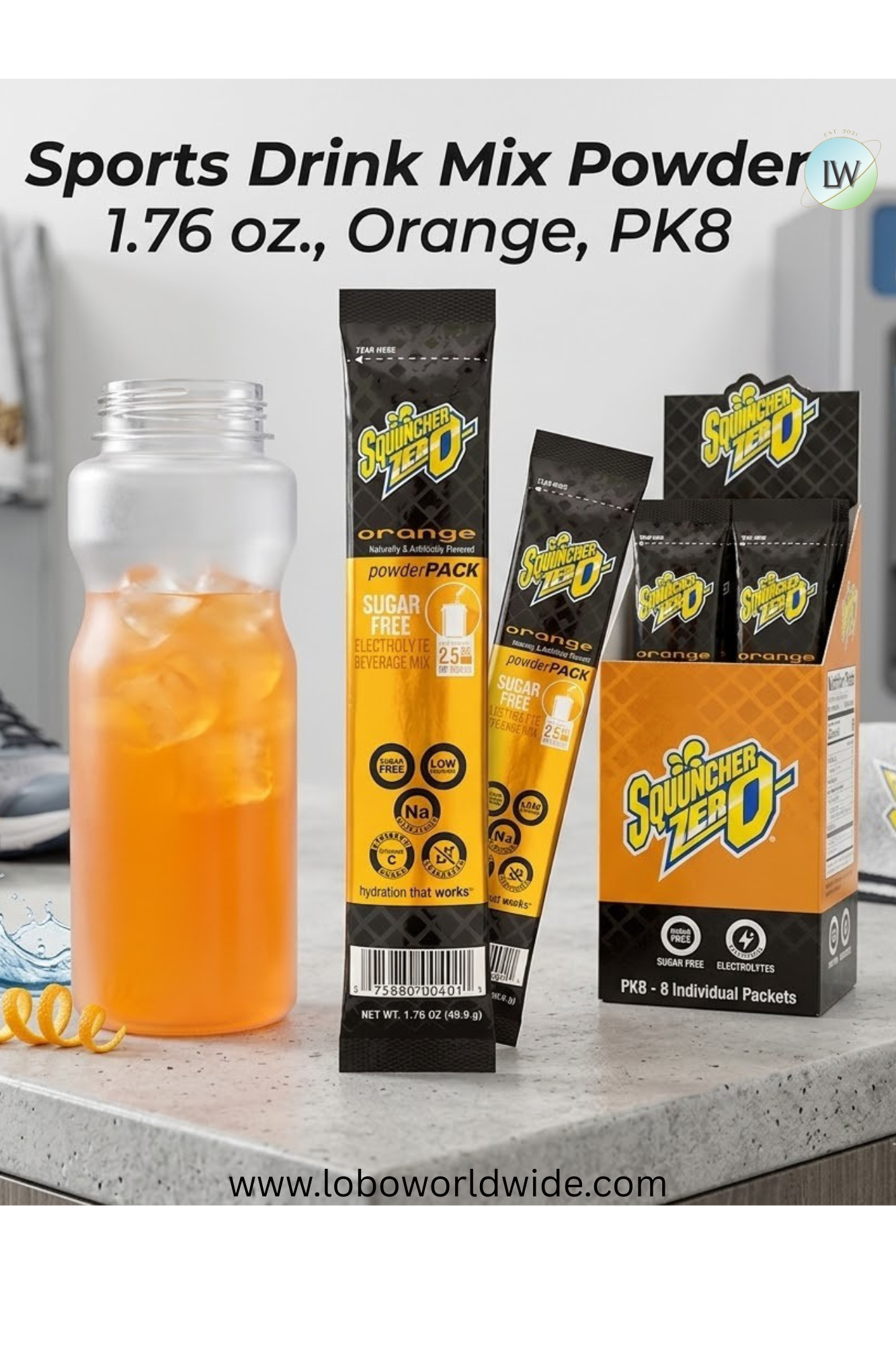 Sqwincher Sports Drink Mix Powder 1.76 oz.,PK8(Various Flavours)