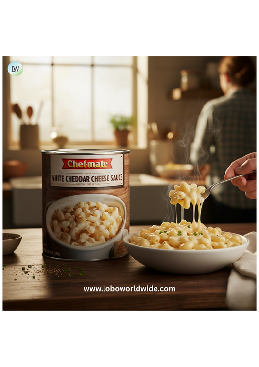 Chef-Mate #10 Can White Cheddar Cheese Sauce - 6/Case