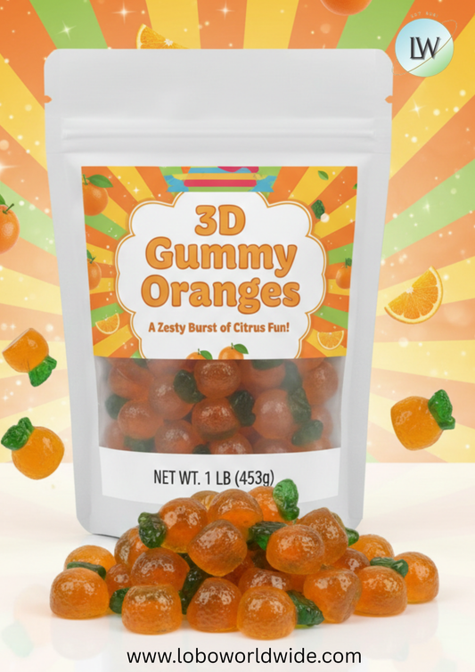 3D Gummy Oranges(Various Sizes)
