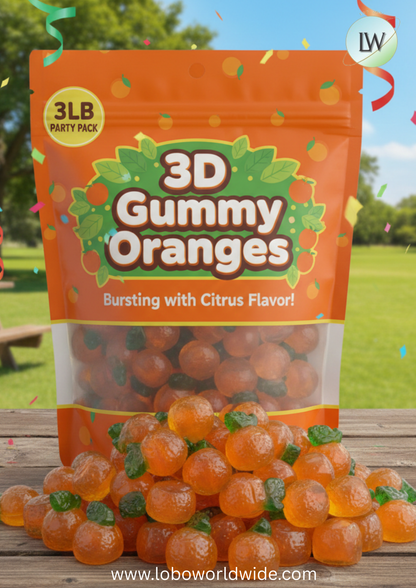 3D Gummy Oranges(Various Sizes)