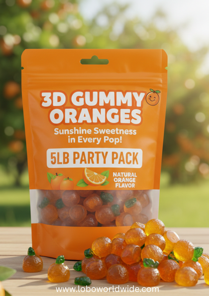 3D Gummy Oranges(Various Sizes)