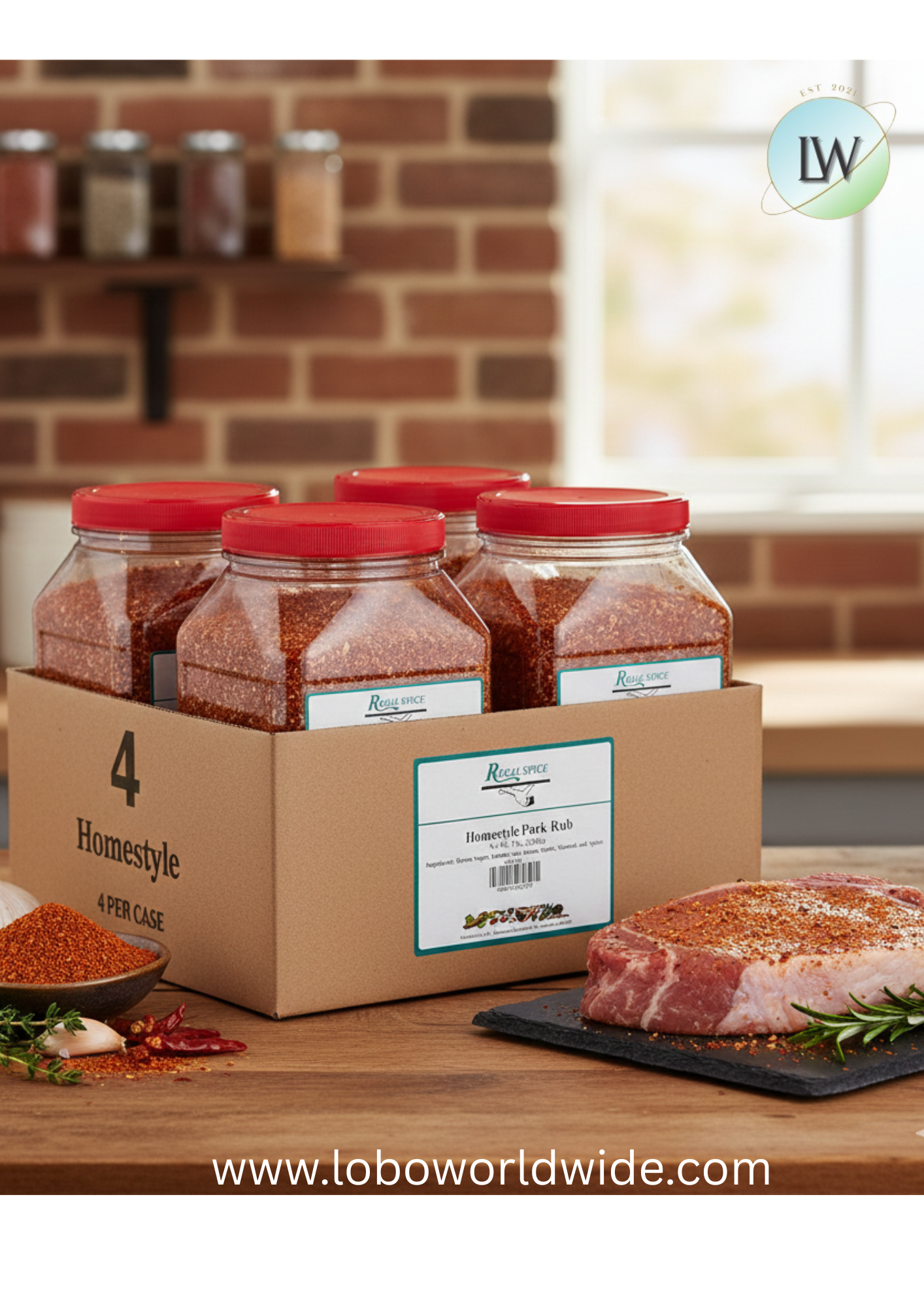 Regal Homestyle Pork Rub Seasoning (Various Sizes)
