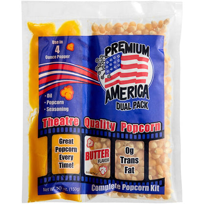 Great Western Premium America All-In-One Popcorn Kit for 4 oz. to 6 oz. Popper - 36/Case