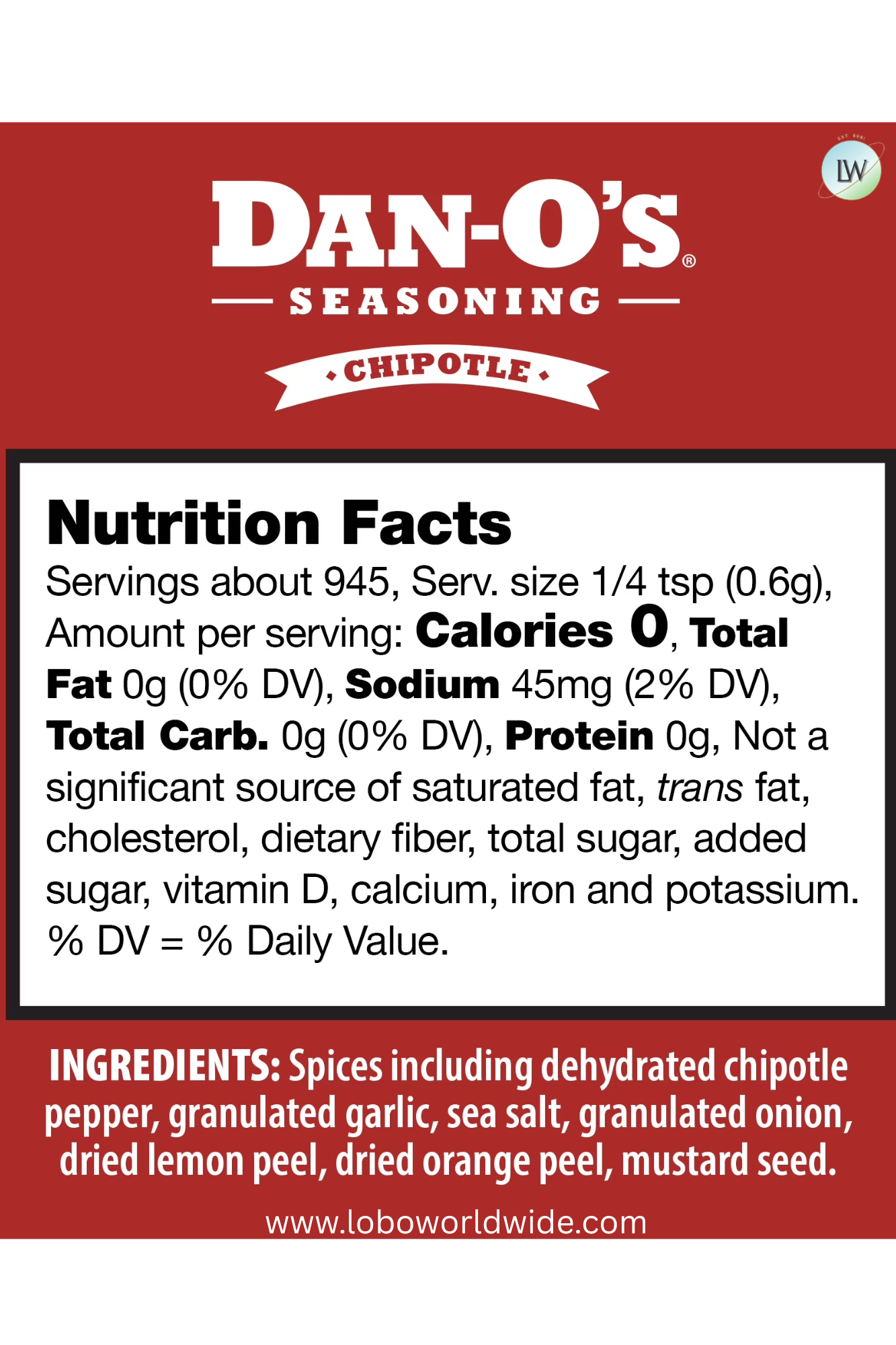 Dan-O's Seasoning Spicy & Chipotle - All-Purpose Seasoning - Great for cooking and grilling anything - Large 2 Bottle Combo (20 oz)