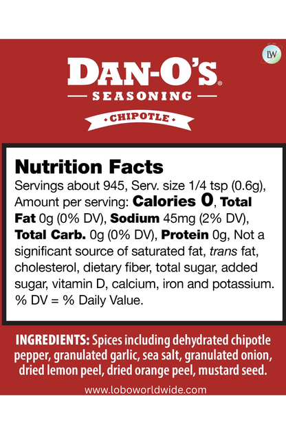 Dan-O's Seasoning Spicy & Chipotle - All-Purpose Seasoning - Great for cooking and grilling anything - Large 2 Bottle Combo (20 oz)