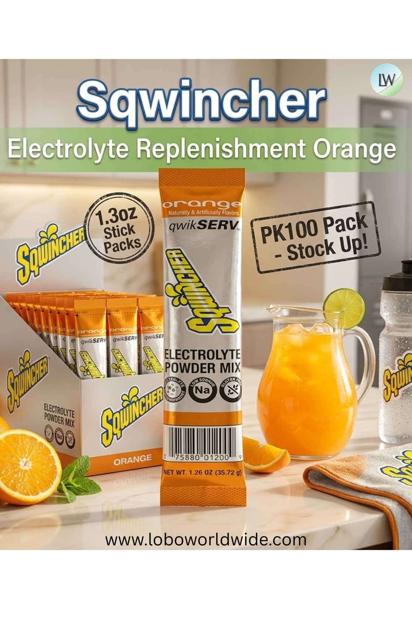 Sqwincher Electrolyte Replenishment 100pk(Various Flavours)