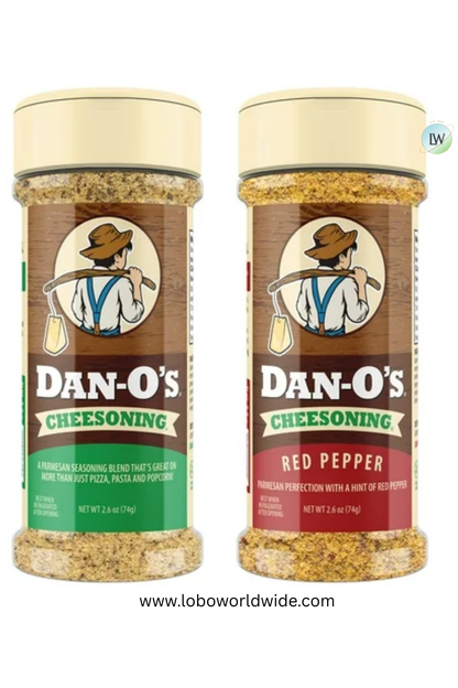 Dan-O's® Seasoning - Small 2 Bottle Combo - Cheesoning® & Red Pepper Cheesoning®