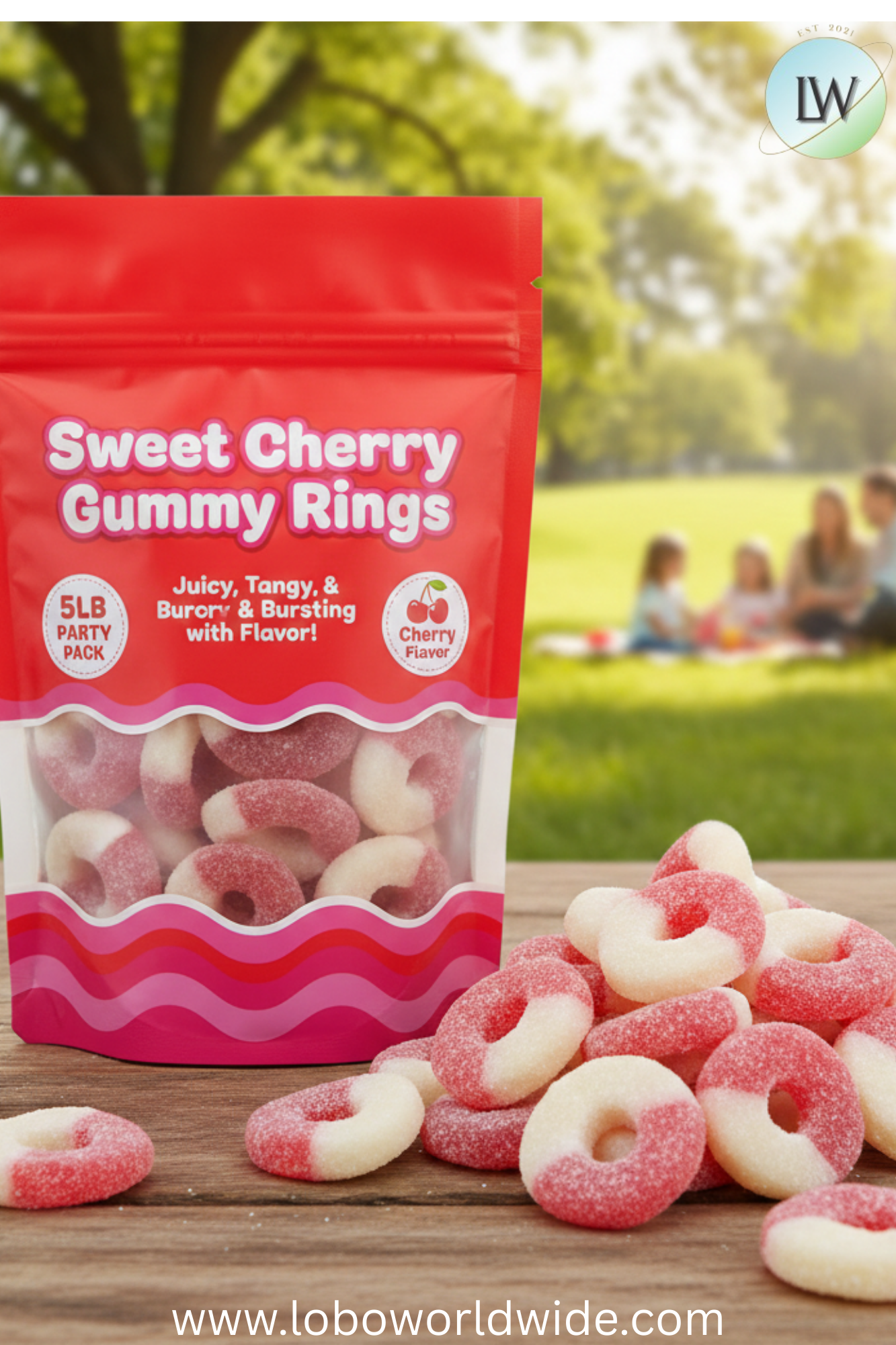 Sweet Cherry Gummy Rings (Various Sizes)