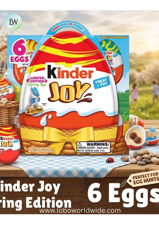 Kinder Joy Easter Eggs With Toy Inside, For Easter Egg Hunts, 6 Pack, 0.7 oz Each