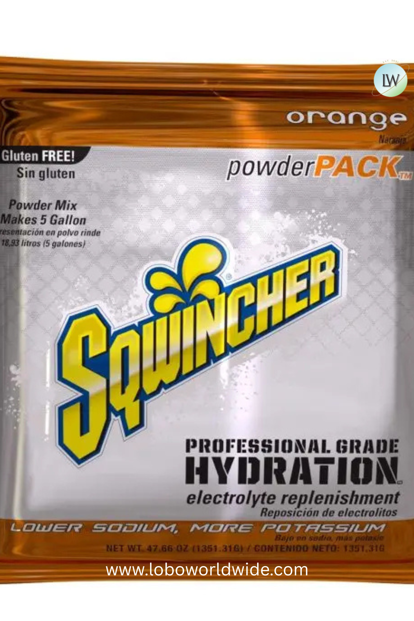 Sqwincher Powder Pack, 5-Gallon Size, Case of 16(VARIOUS FLAVOURS)