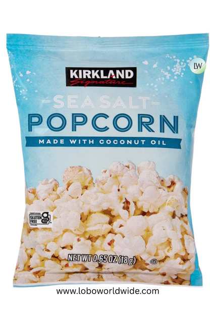 Kirkland Signature Popcorn, Sea Salt, 0.65 oz, 36-count