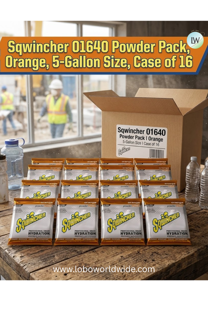 Sqwincher Powder Pack, 5-Gallon Size, Case of 16(VARIOUS FLAVOURS)