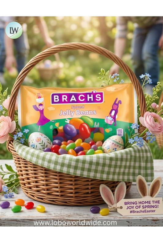 Brach's Spiced Jelly Bean, Easter Candy, Easter Basket Stuffers, 7oz -  Pack Of 3