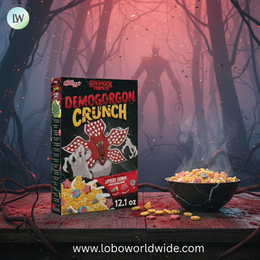 Kellogg’s Stranger Things Demogorgon Crunch Breakfast Cereal, Collector's Edition, 12.1oz Box (1 Box)