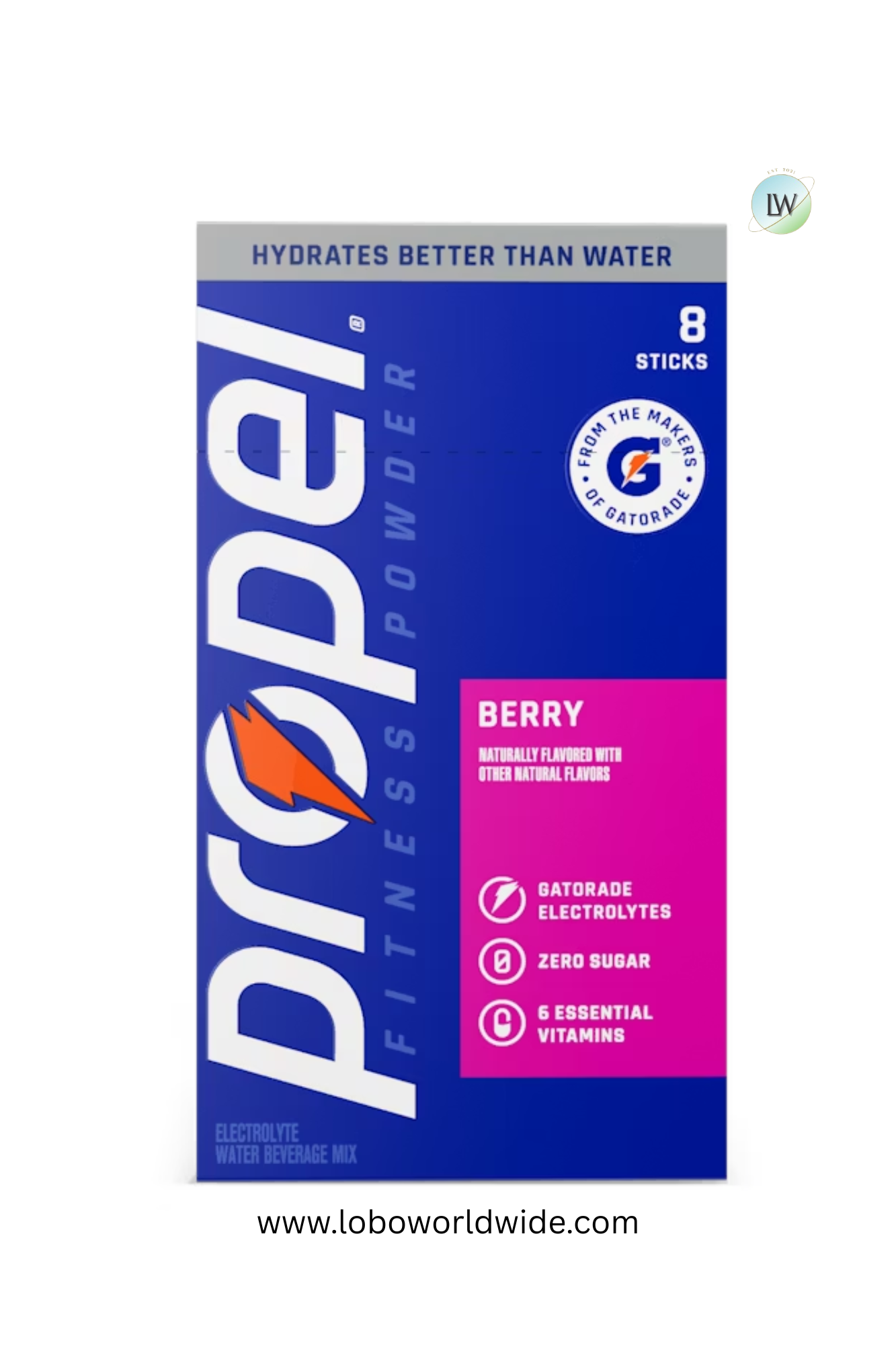 Gatorade Propel Hydration- 40 sticks(Pack OF 5, each pack contains 8 sticks)(Various Flavours)