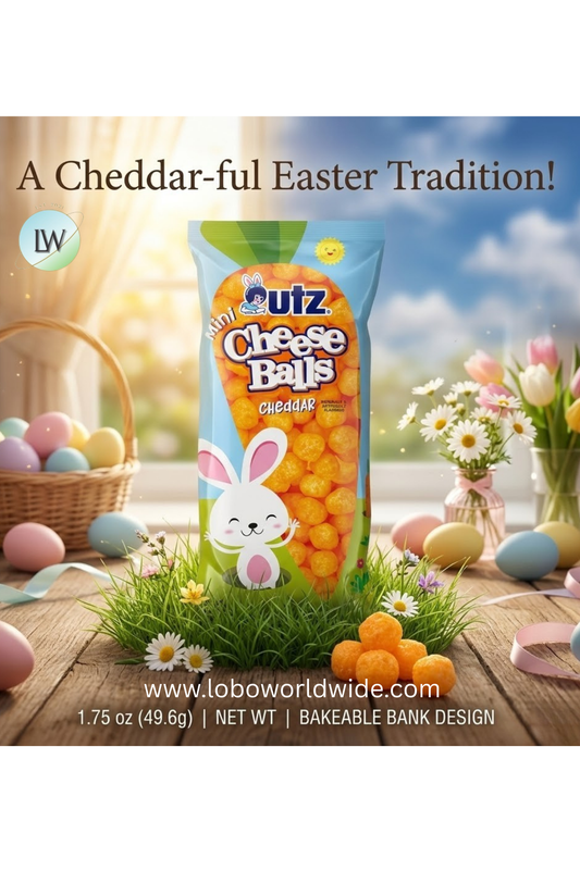 Utz Easter Mini Cheddar Cheese Balls, 1.75 oz -  Pack Of 5