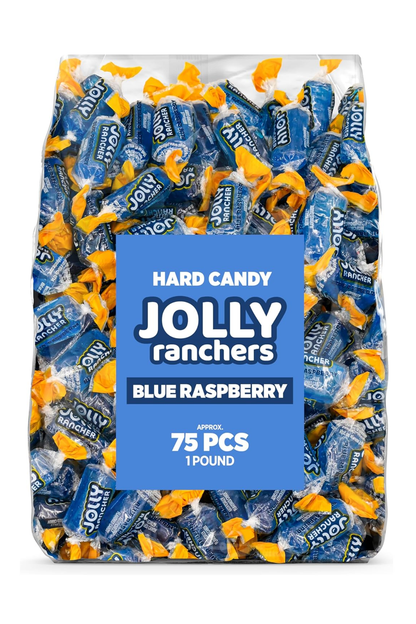 Jolly Ranchers Hard Candy – Original Flavor – 1 LB Bulk Bag (Approx. 75 Pieces) – Individually Wrapped Tart & Sweet Treats for Baby Showers, Back to School, Birthdays & Gift Bags