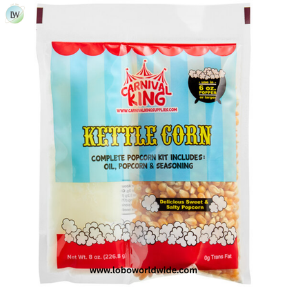 Carnival King All-In-One Kettle Corn Popcorn Kit for 6 oz. Popper - 24/Case