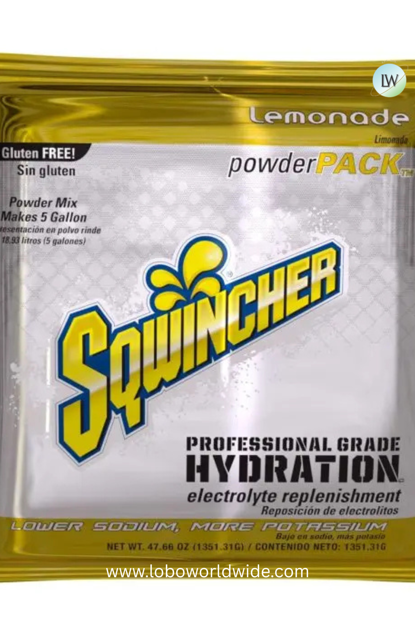Sqwincher Powder Pack, 5-Gallon Size, Case of 16(VARIOUS FLAVOURS)