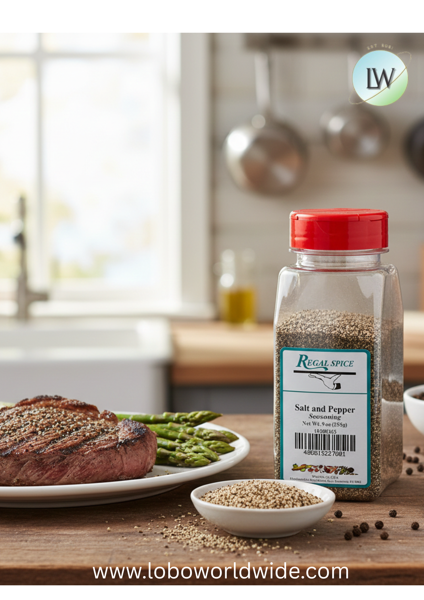 Regal Salt and Pepper Seasoning Blend - 9 oz.