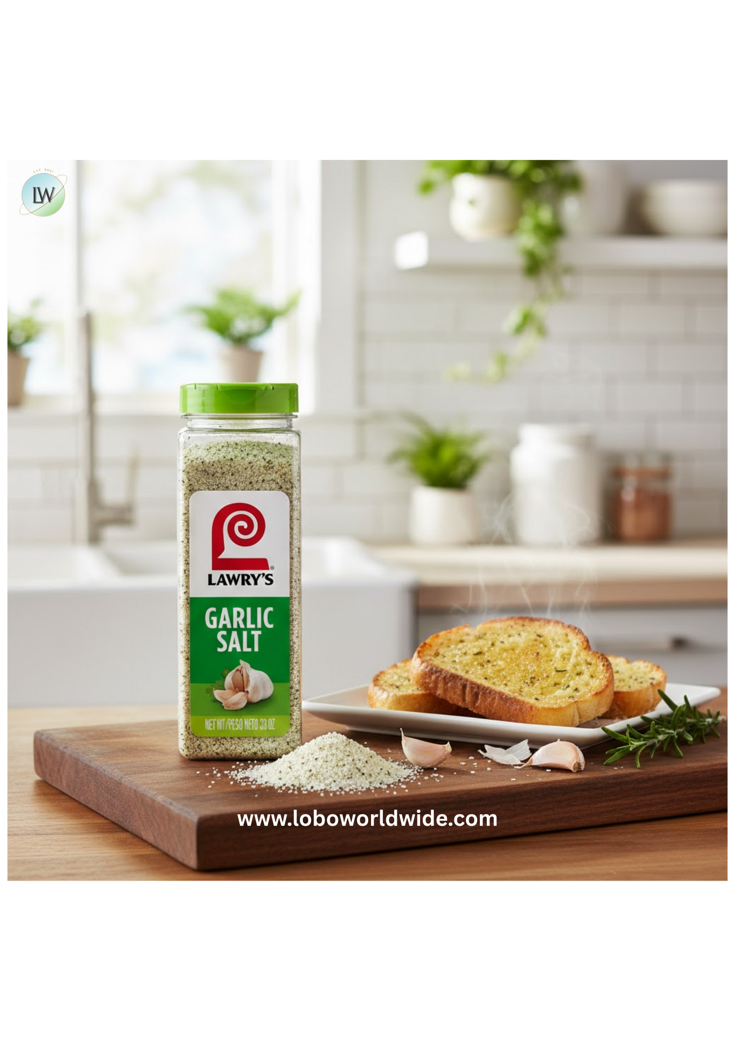Lawry's Garlic Salt 33 Oz
