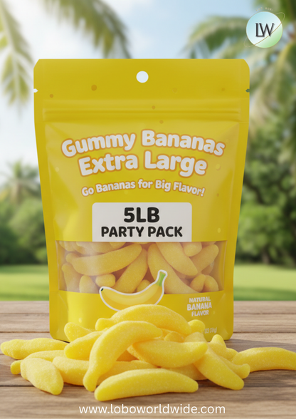 Gummy Bananas Extra Large(Various Sizes)