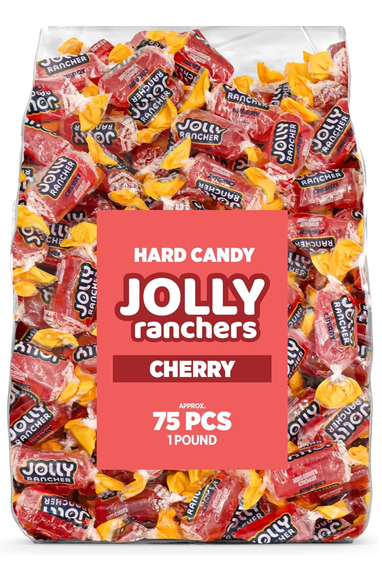 Jolly Ranchers Hard Candy – Original Flavor – 1 LB Bulk Bag (Approx. 75 Pieces) – Individually Wrapped Tart & Sweet Treats for Baby Showers, Back to School, Birthdays & Gift Bags