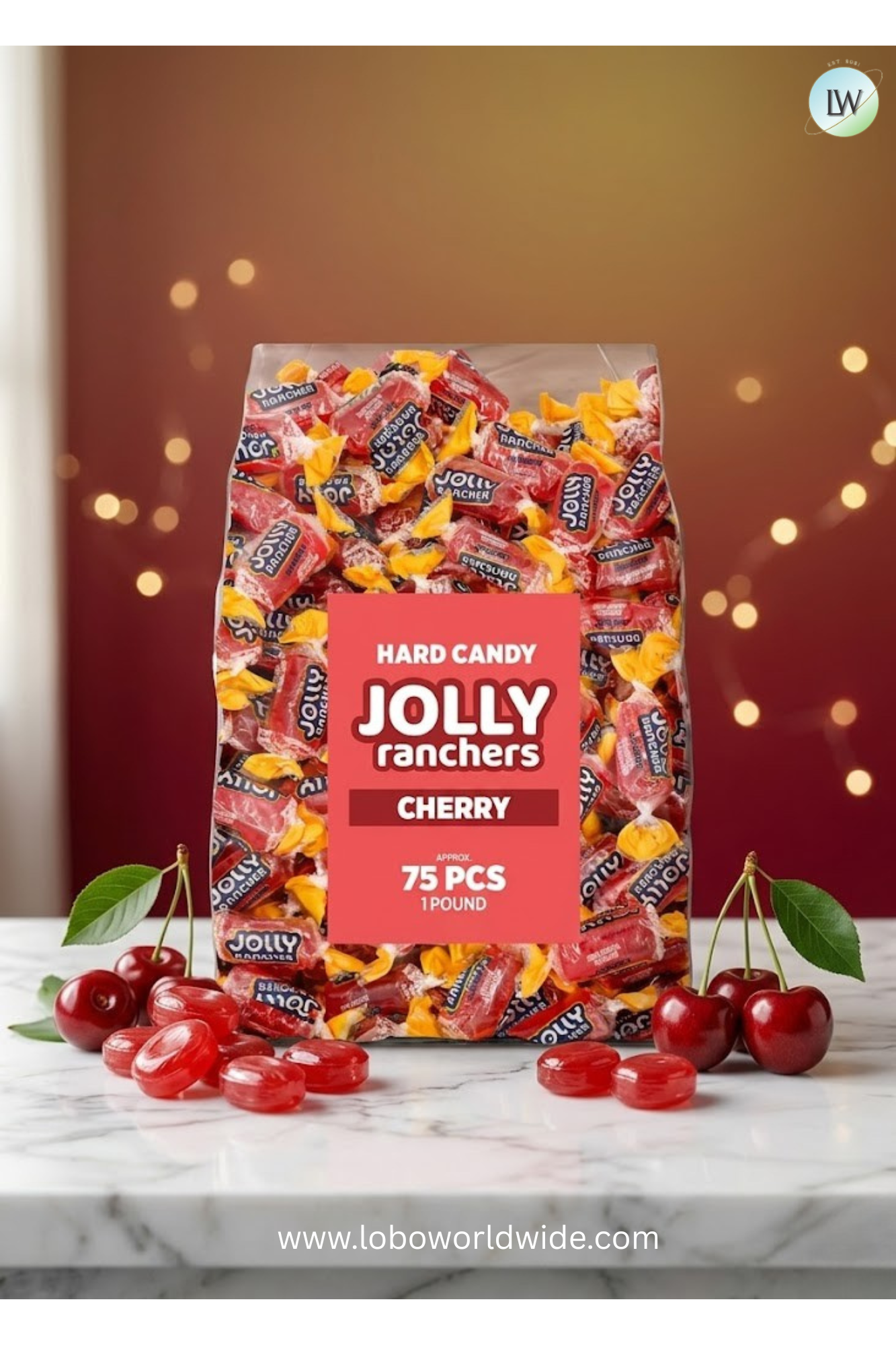 Jolly Ranchers Hard Candy – Original Flavor – 1 LB Bulk Bag (Approx. 75 Pieces) – Individually Wrapped Tart & Sweet Treats for Baby Showers, Back to School, Birthdays & Gift Bags