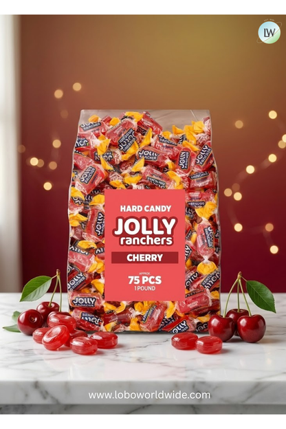 Jolly Ranchers Hard Candy – Original Flavor – 1 LB Bulk Bag (Approx. 75 Pieces) – Individually Wrapped Tart & Sweet Treats for Baby Showers, Back to School, Birthdays & Gift Bags