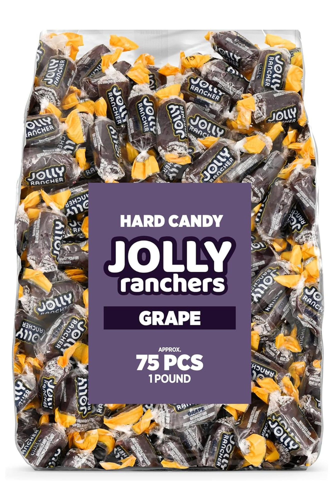 Jolly Ranchers Hard Candy – Original Flavor – 1 LB Bulk Bag (Approx. 75 Pieces) – Individually Wrapped Tart & Sweet Treats for Baby Showers, Back to School, Birthdays & Gift Bags