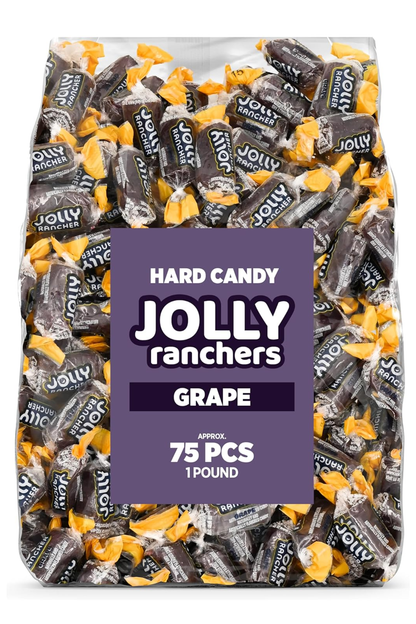 Jolly Ranchers Hard Candy – Original Flavor – 1 LB Bulk Bag (Approx. 75 Pieces) – Individually Wrapped Tart & Sweet Treats for Baby Showers, Back to School, Birthdays & Gift Bags