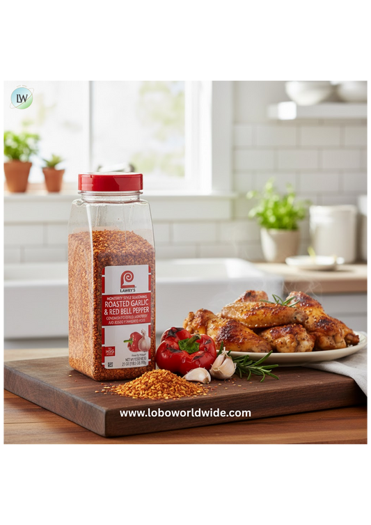 Lawry's 21 oz. Roasted Garlic and Red Bell Pepper Monterey-Style Seasoning