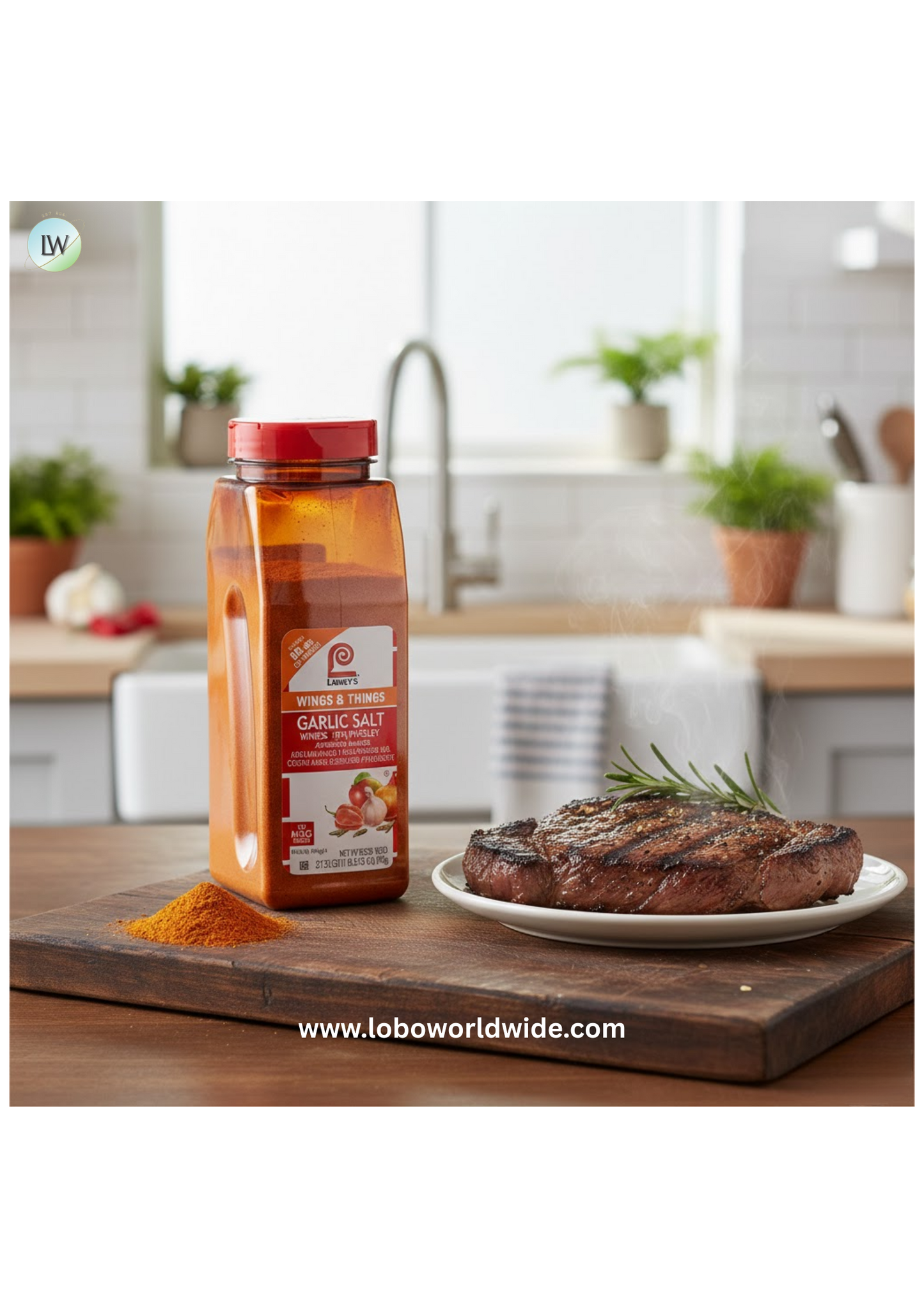 Lawry's 28 oz. Garlic Salt with Parsley, Coarse Grind
