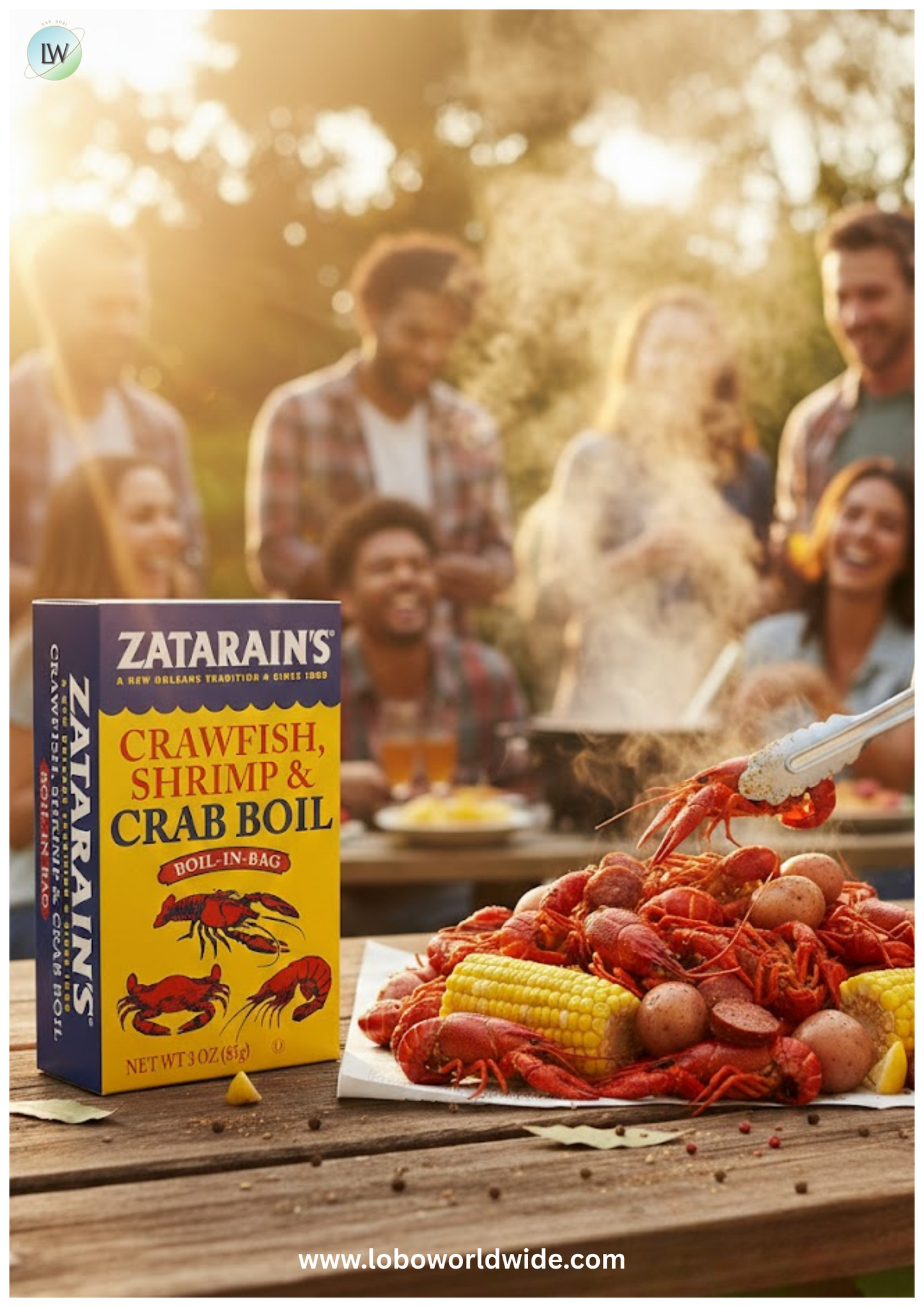 Zatarain's Crawfish, Shrimp & Crab Boil, 3 oz