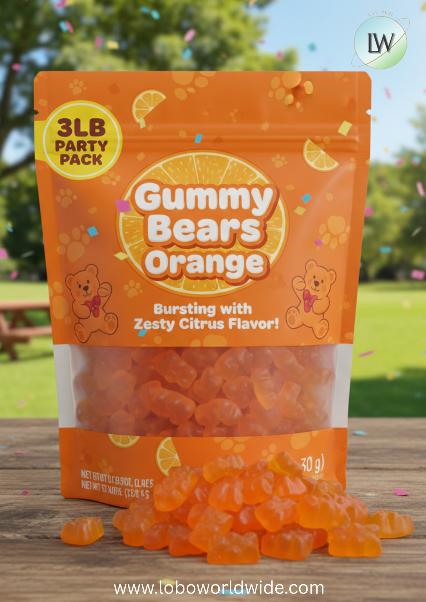 Gummy Bears Orange(Various Sizes)
