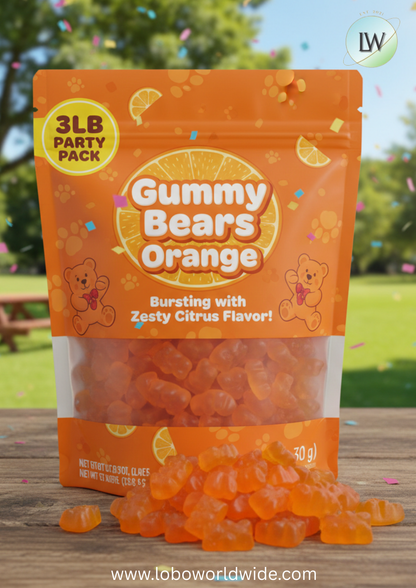 Gummy Bears Orange(Various Sizes)