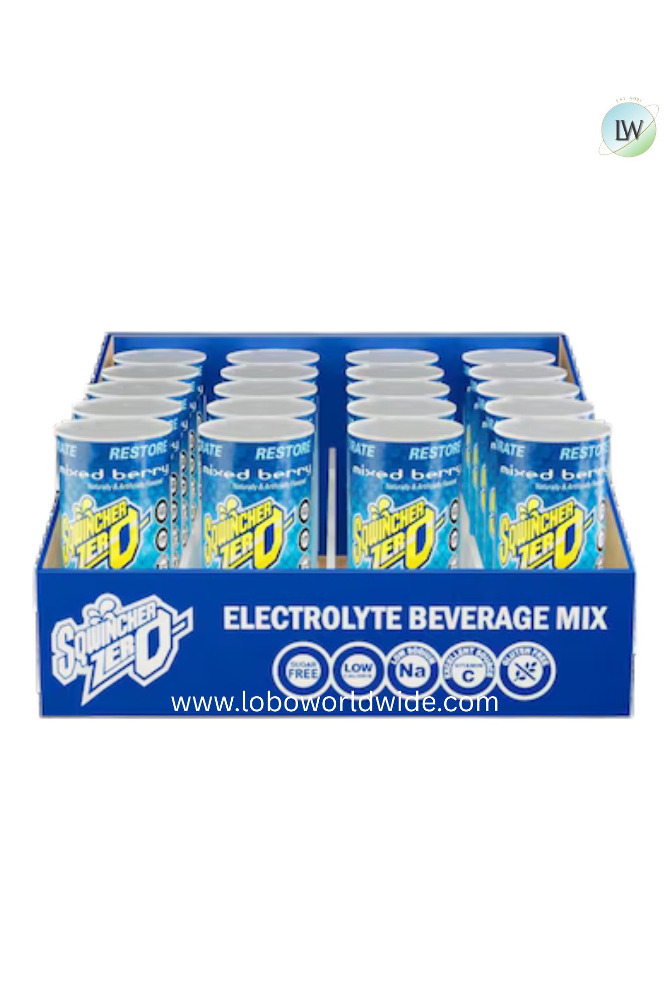 Sqwincher Qwik Stik(TM) Sugar Free Drink Mix Powder 20 oz Yield Per 0.11 oz Unit,Pk10(Various Flavours)