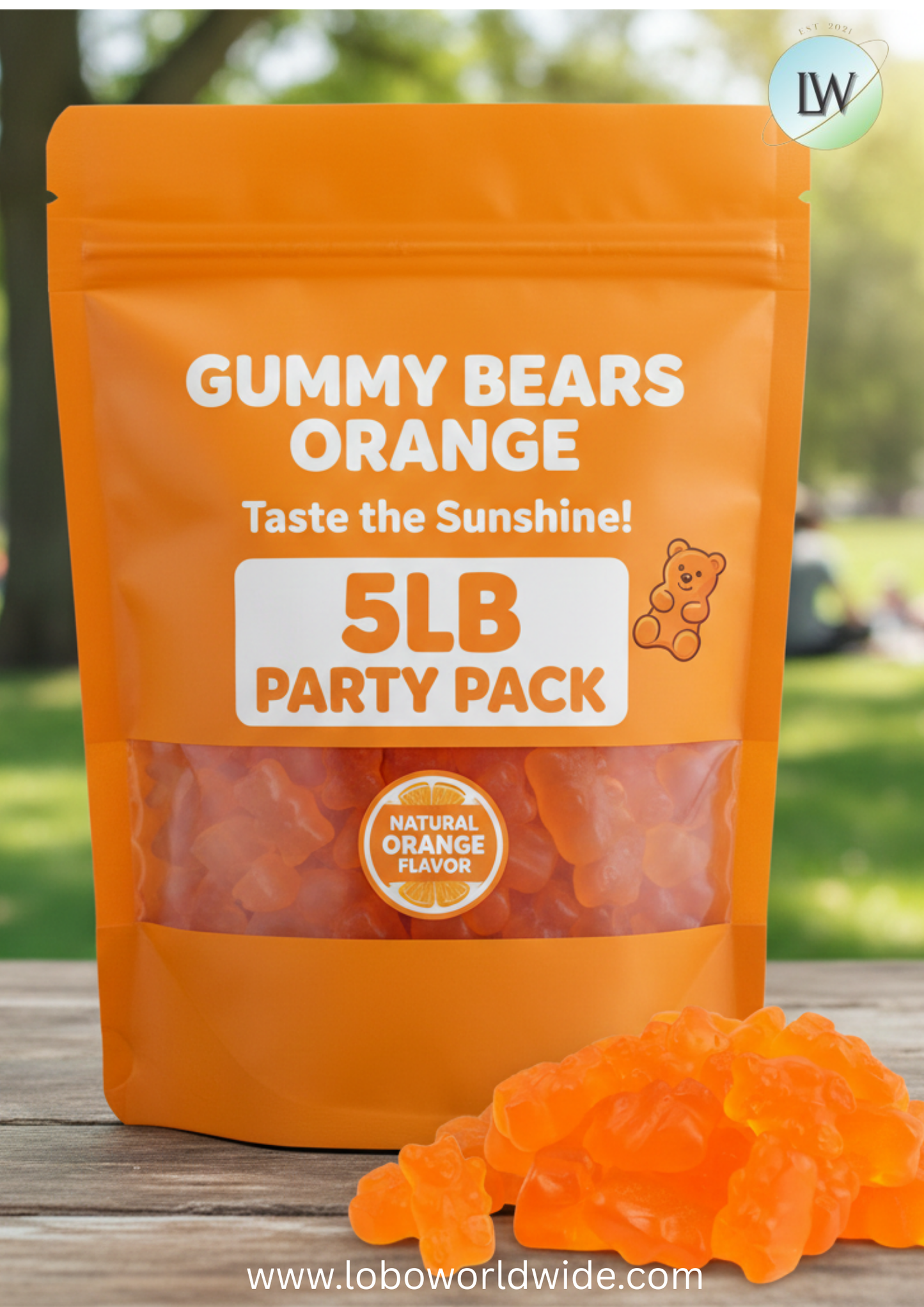 Gummy Bears Orange(Various Sizes)