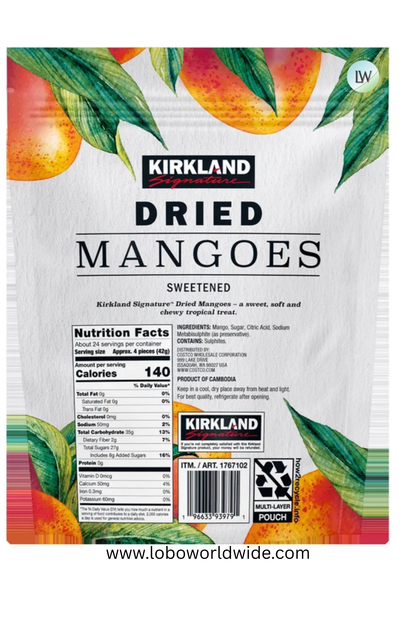 Kirkland Signature Dried Mangoes, Sweetened, 35 oz