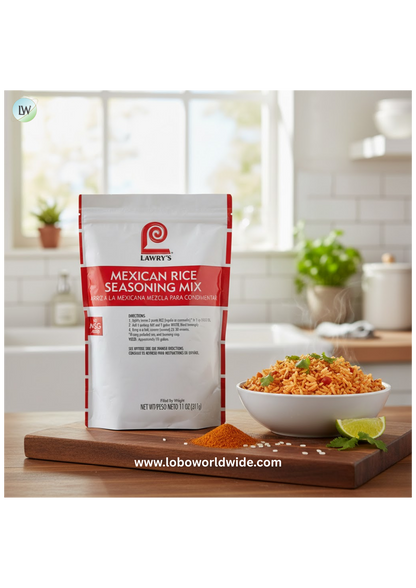 Lawry's 11 oz. Mexican Rice Seasoning Mix - 6/Case