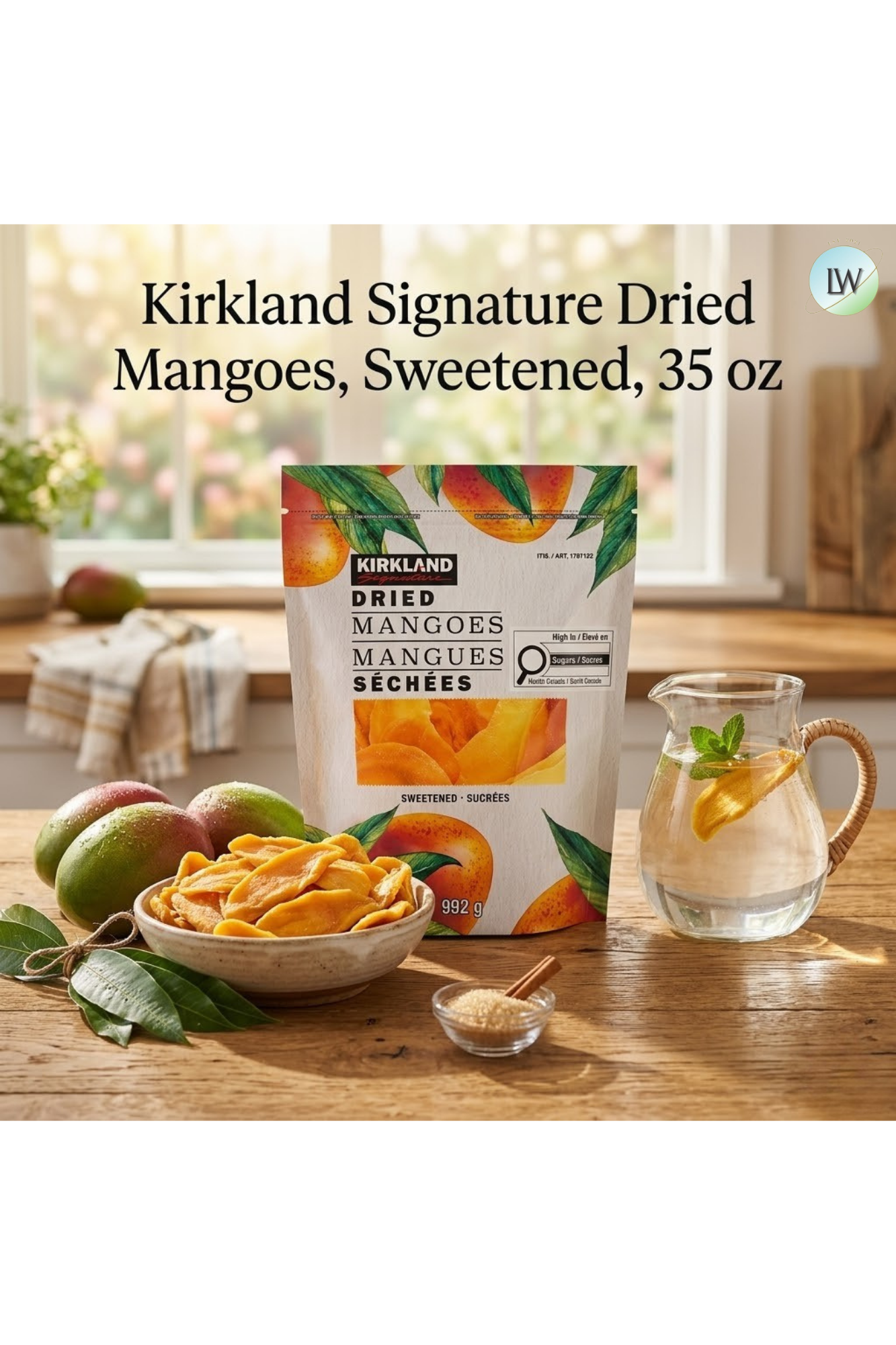 Kirkland Signature Dried Mangoes, Sweetened, 35 oz