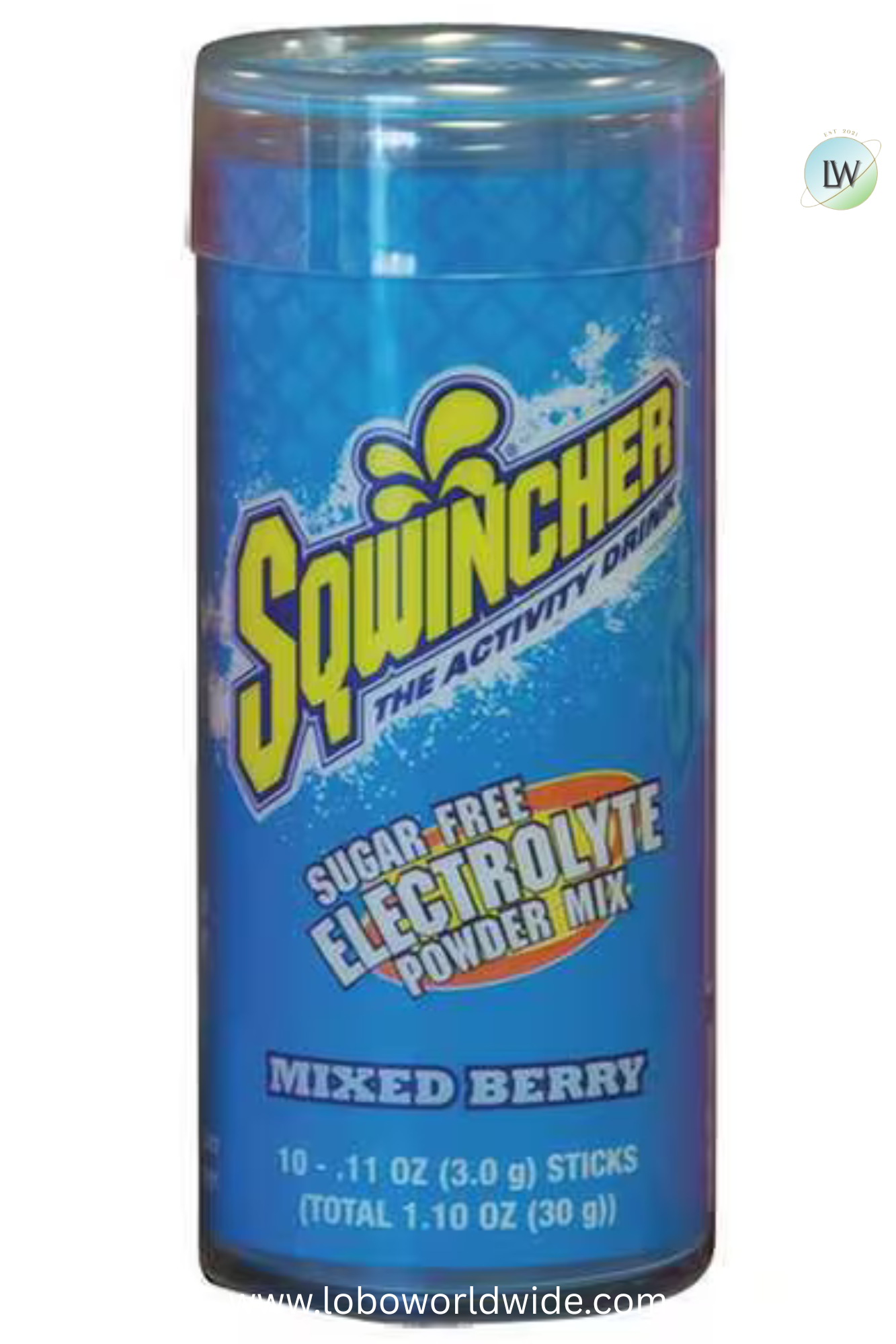 Sqwincher Qwik Stik(TM) Sugar Free Drink Mix Powder 20 oz Yield Per 0.11 oz Unit,Pk10(Various Flavours)