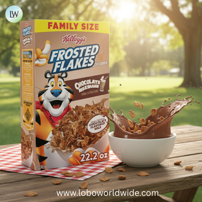 Kellogg's Frosted Flakes Breakfast Cereal, Fat Free, Mega Size, 30.6 oz