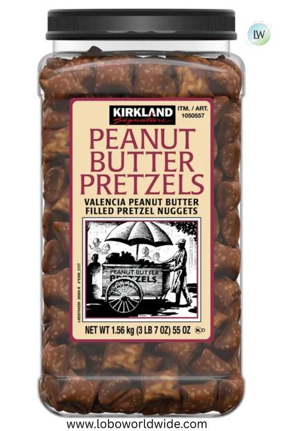 Kirkland Signature Peanut Butter Filled Pretzel Nuggets, 55 oz