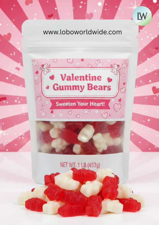 Valentine Gummy Bears (Various Sizes)