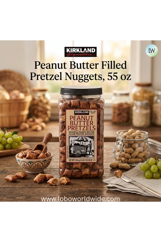 Kirkland Signature Peanut Butter Filled Pretzel Nuggets, 55 oz