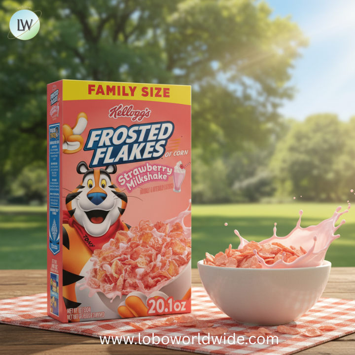 Kellogg's Frosted Flakes Breakfast Cereal, Fat Free, Mega Size, 30.6 oz